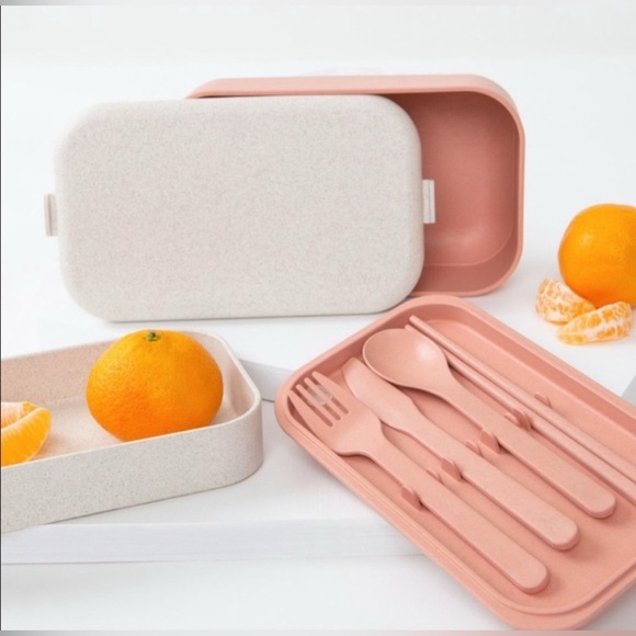 Our Place Layered Bento Lunchbox with Utensils - Picture 2 of 8